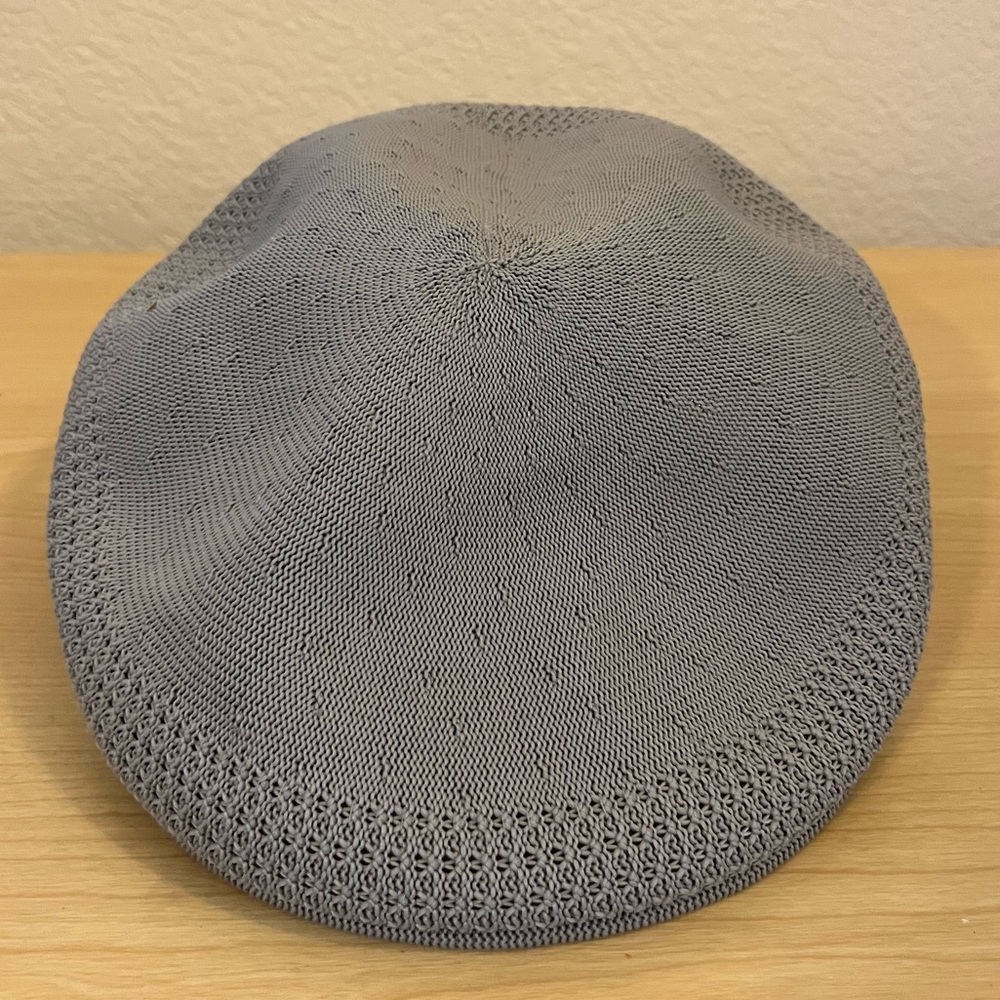 Kangol Tropic Ventair Light Gray Knit Hat, XL